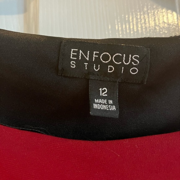 Enfocus Studio ruby red dress. So comfy yet dressy.  Excellent condition - Picture 6 of 6